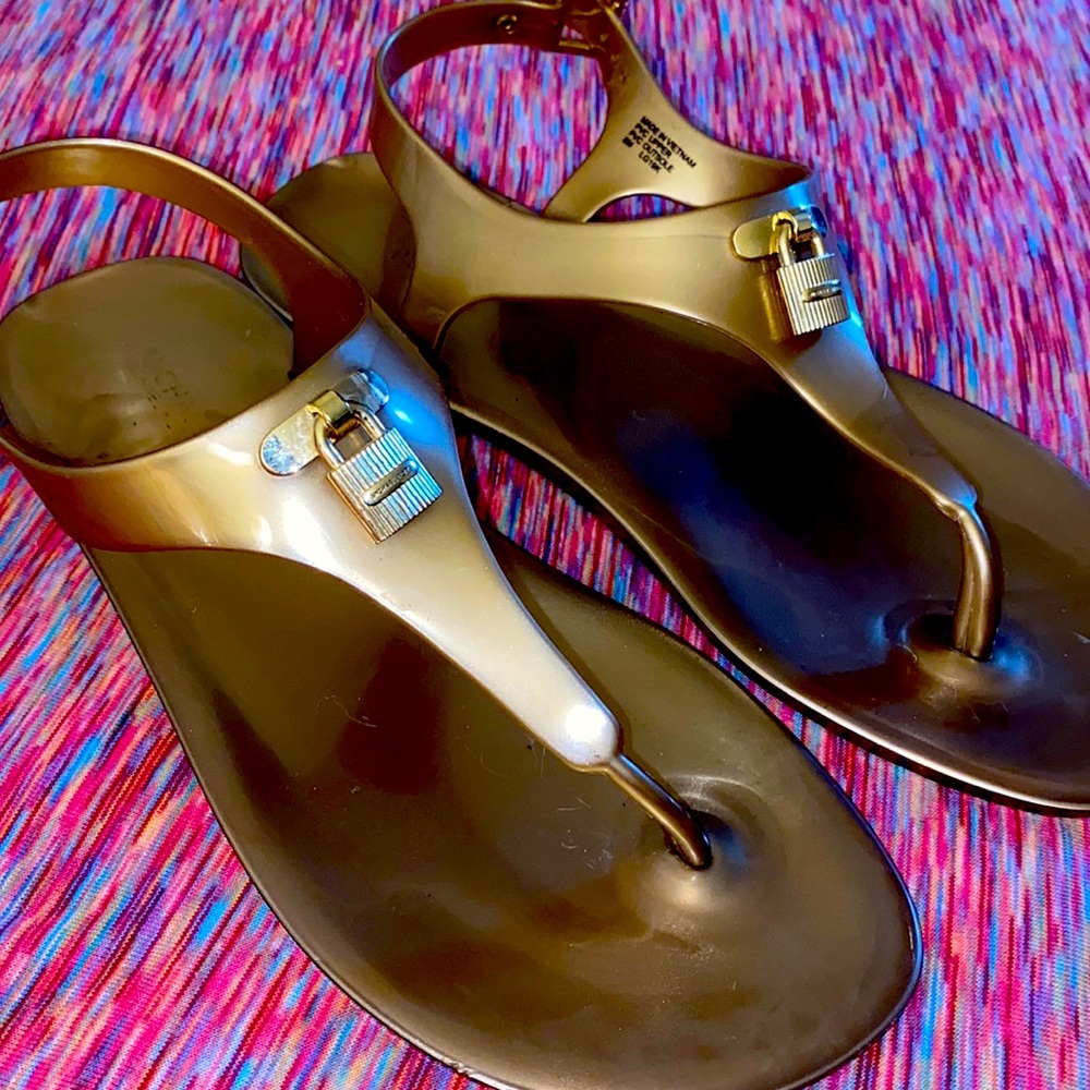 Gold sandals